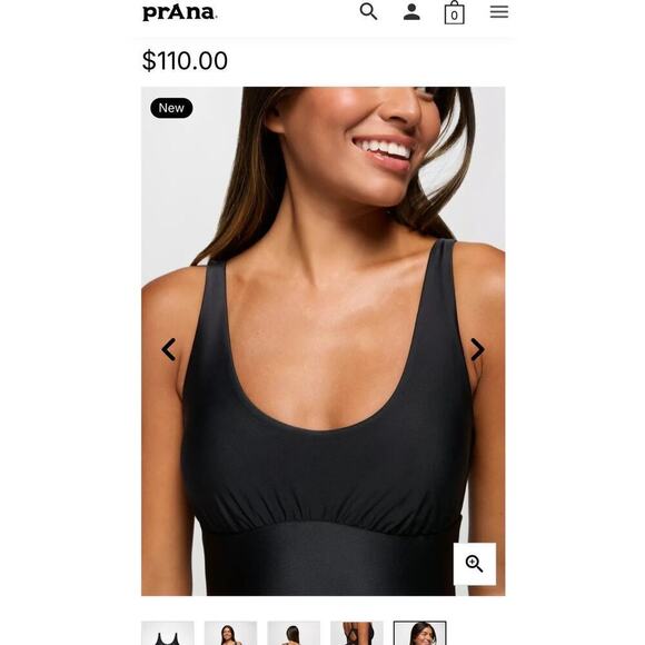 NWTS PrAna Women’s Mallorca One Piece Swimsuit / Size-Medium - Picture 14 of 16